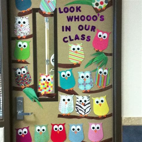 My Classroom Door Before I Knew I Couldn T Decorate It Thanks Pinterest For The Idea Owl
