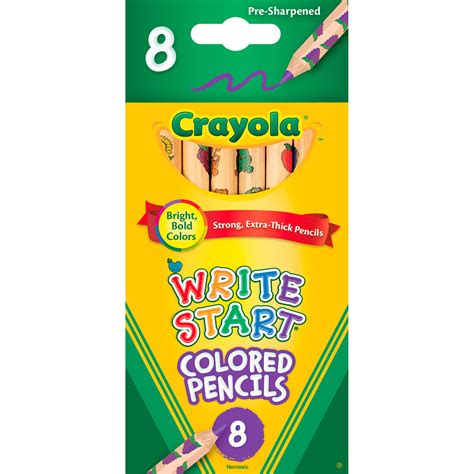 Crayola Write Start Colored Pencils 8 Count Arts And Crafts Hallmark