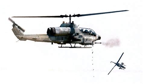 Marine Corps Super Ah 1w Cobra Attack Helicopters Fires Its 20mm M197