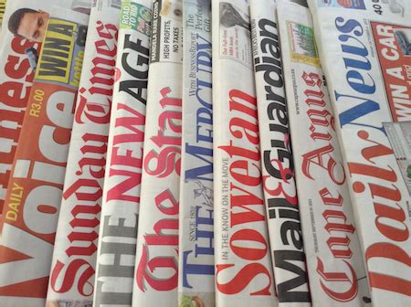 Read breaking south africa news, link to world headlines, south africa weather, local sports, south africa newspapers, travel sites and a map of south africa. South African Newspapers | News Feed South Africa | South ...