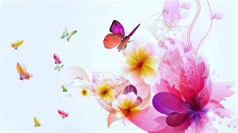 Beauty Butterflies Magical Wallpapers Flowers Wallpaper