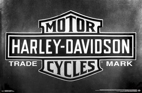 Harley Davidson Vintage Logo Poster 22x34 Motorcycle