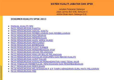 3 contoh sistem pengurusan sekolah emis melalui video. Sekolah Kualiti Sabak Bernam: Isi Kandungan SPSK Keluaran ...