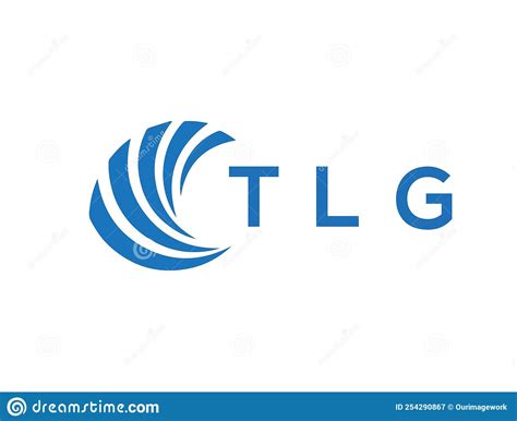 Tlg Letter Logo Design On White Background Tlg Creative Circle Letter