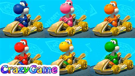 Mario Kart 8 Deluxe All Yoshi Color Characters Gameplay マリオカート8 デラックス