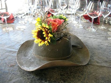 A Perfect Centerpiece For A Westernrustic Wedding Party Table