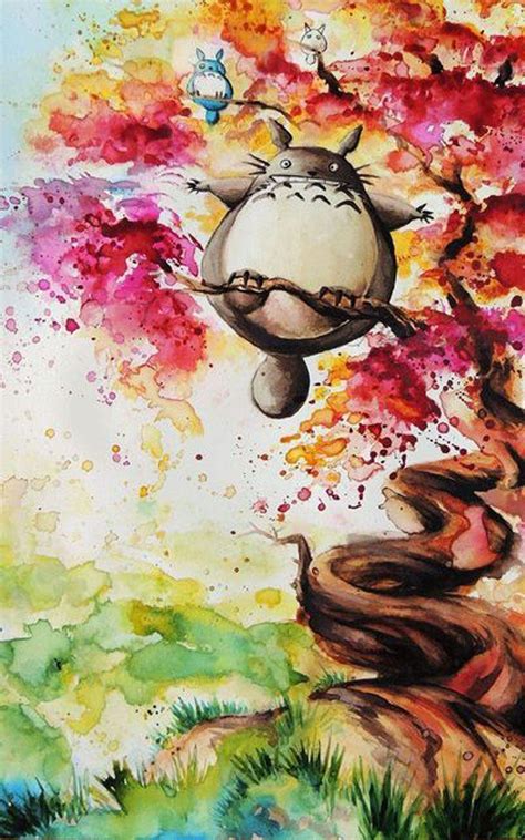 Ghibli Watercolor Wallpapers Top Free Ghibli Watercolor Backgrounds