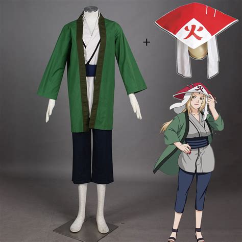 Naruto Costume Tsunade 5th Hokage Cosplay Full Outfit With Hokage Hat