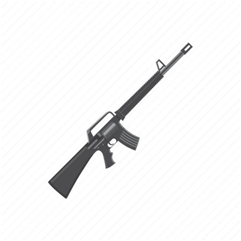 Cartoon Gun Metal Military Rifle Sport Weapon Icon Download On