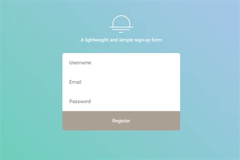 Create User Registration Form In Html Css Css Codelab
