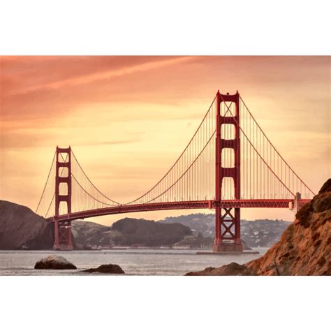 San Francisco Golden Gate Bridge Vector Image Free Svg