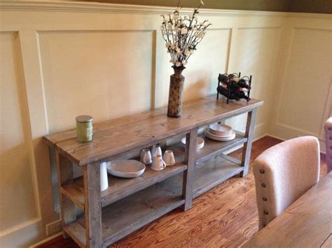 Sofa/Buffet/Side Table Farmhouse on Etsy, $425.00 | Rustic dinning room