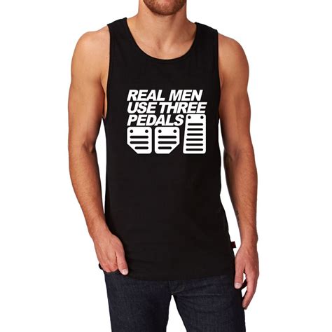 Loo Show Real Men Use Three Pedals Funny Graphic Workout Tank Top Men Tank Tops Aliexpress