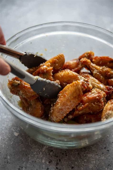 garlic parmesan wings chicken fryer air sauce honey need seasoning