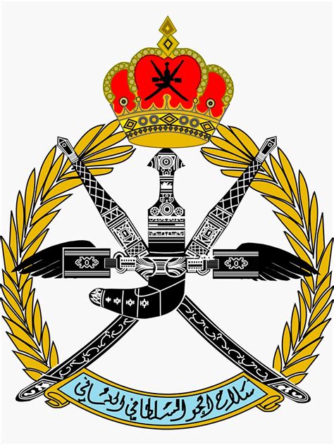 Emblem Of The Royal Air Force Of Oman Sticker For Sale By Abbeyz71