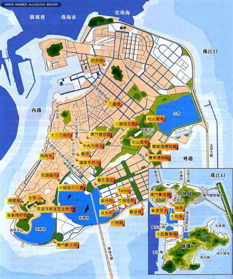 澳門特別行政區政府勞工事務局 labour affairs bureau of macao sar. 澳門景點分佈地圖 - 澳門地圖 Macau Map - 美景旅遊網