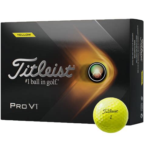 Titleist Pro V1 Personalized Yellow Golf Balls