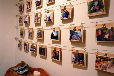 Download the perfect pictures on wall pictures. Cheap, Easy Photo Display Wall | This photo is part of a ...