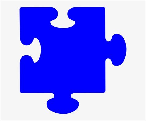 A single object of a particular type: Puzzle Clipart - Light Blue Puzzle Piece Transparent PNG ...