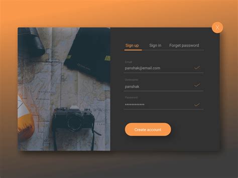Sign Up Form Ui Discover 400 Signup Form Designs On Dribbble