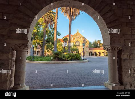 Stanford University Memorial Chapel Palo Alto California Usa Stock