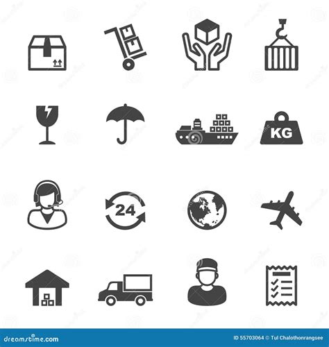 Shipping Icons Stock Vector Illustration Of Globe Infographics 55703064