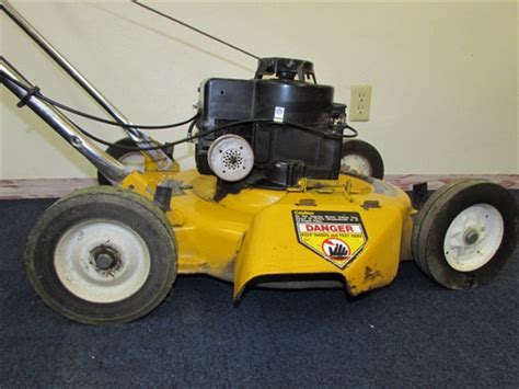 Great savings & free delivery / collection on many items. Lot Detail - YELLOW LAWN MOWER U.S.A. MADE BY MTD PRODUCTS