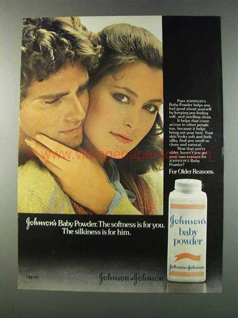 It operates through three segments: 1981 Johnson & Johnson Baby Powder Ad - Softness