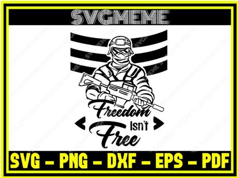 Freedom Isnt Free Svg Png Dxf Eps Pdf Clipart For Cricut