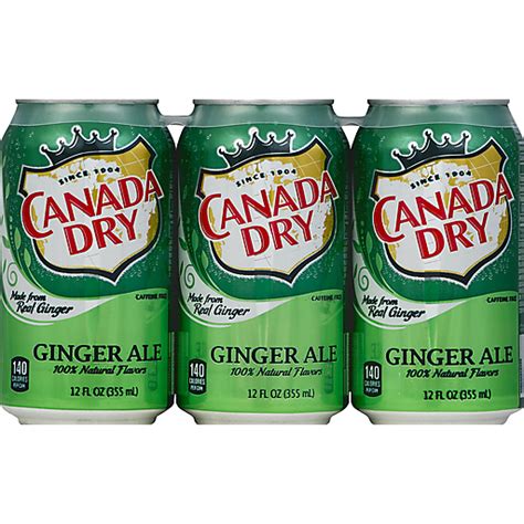 Canada Dry Ginger Ale 12 Fl Oz Cans 6 Pack Refresco De Gengibre Selectos