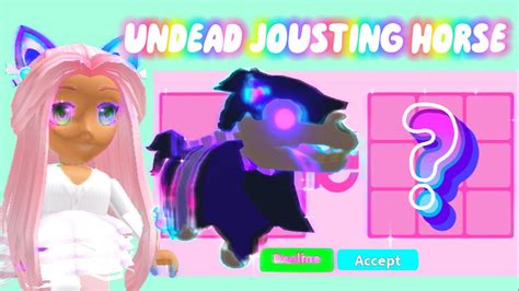 Trading Undead Jousting Horse In Adopt Me Roblox Youtube