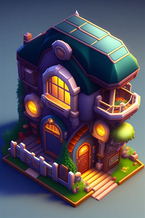 Lexica - Space ship house by blizzard entertainment, mobile game asset