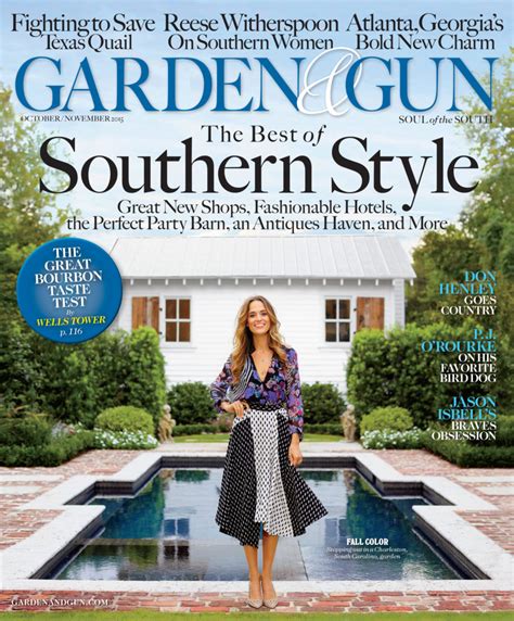 Think sprawling gardens and vintage farmhouse kitchens, but also a new generation of southern design: Garden & Gun Cover Gallery - Garden & Gun