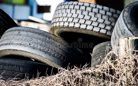 Old Tyres Stock Image Image Of Recycling Waste Rubbish 65832491