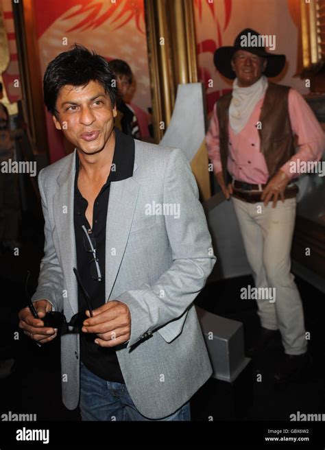 Bollywood Star Shahrukh Khan Arrives At Madame Tussauds In Central