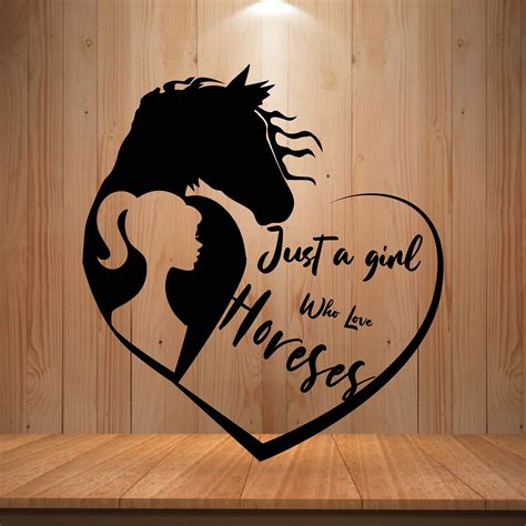 Horse Svg Just A Girl Who Loves Horses Svg Small Girl and - Etsy