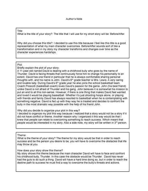 Authors Note Template Assignment About Authors Note Authors Note
