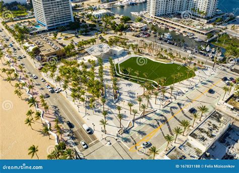 Aerial Fort Lauderdale Beach Florida Las Olas And A1a Editorial Stock