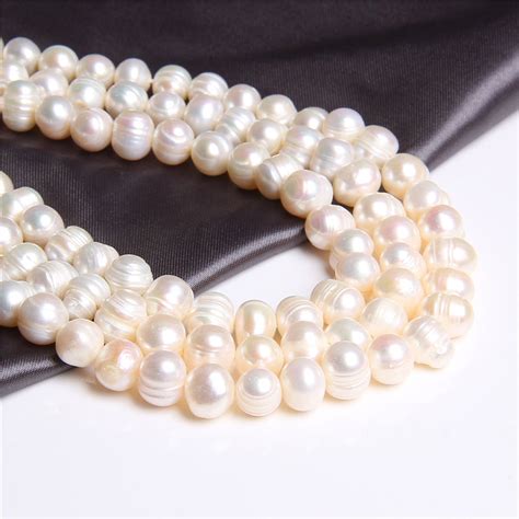 White Freshwater Pearl Beads Natural Gemstone Beads White Etsy