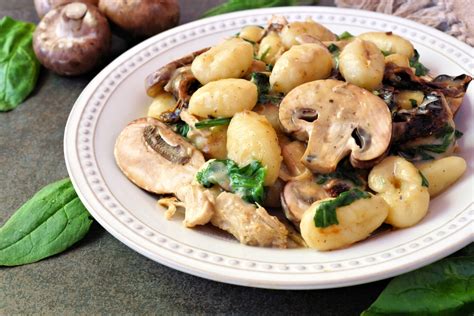 Creamy Spinach Mushroom Gnocchi Alisons Pantry Delicious Living Blog