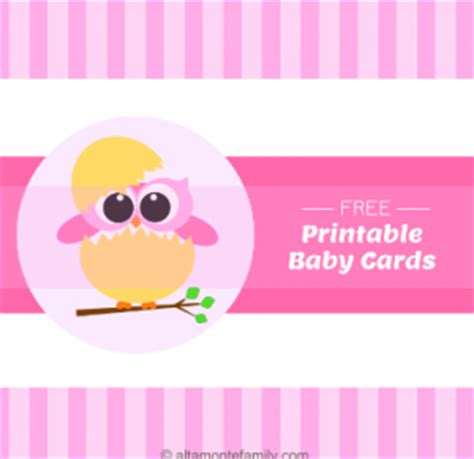 Create your own printable & online new baby congratulations cards & baby shower cards. Free Printable Baby Owl Labels | Altamonte Family