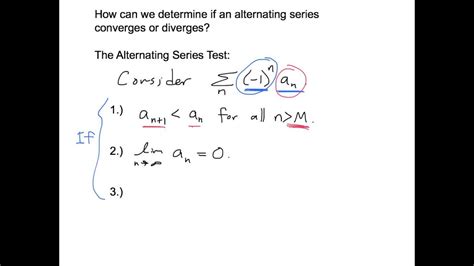 97a Alternating Series Test Youtube