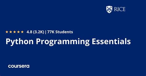 Python Programming Essentials Coursera