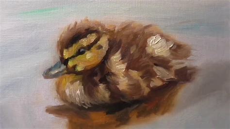 Duckling Timelapse Oil Painting How To Youtube