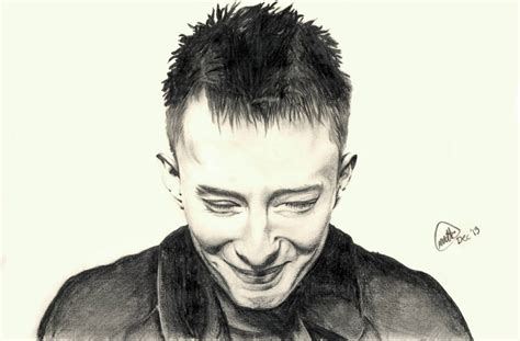 Thom Yorke Pencil Drawing Art Print Etsy
