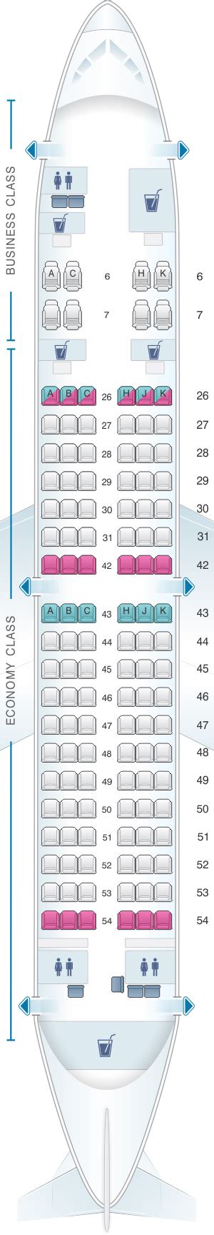 Seat Map Royal Brunei Airlines Airbus A319
