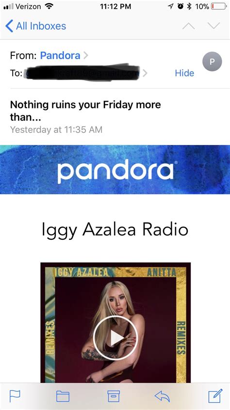 This Email I Just Got From Pandora R Crappydesign
