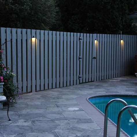 Fence Led Lights Image Gallery Outdoor Fence Lighting