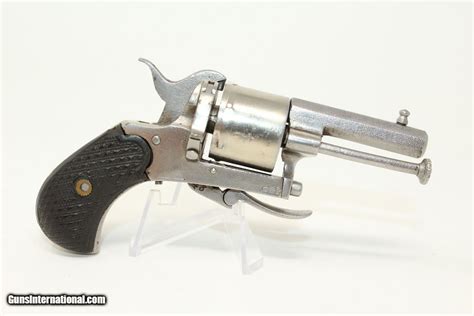 Tiny 6 Shot German Antique 22 Short Double Action Pocket Revolver Late