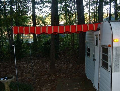 Vintage Awnings Ready To Mail Pre Made Vintage Camper Awnings For